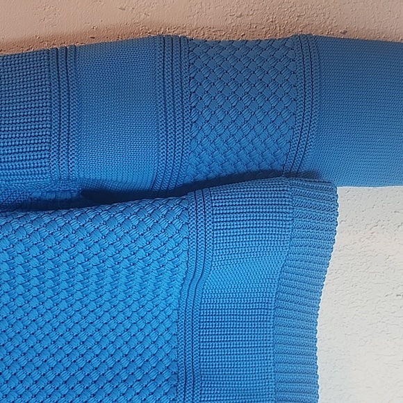 Tibi Bright Blue Sailor Cropped Sweater, sz M - Picture 2 of 10